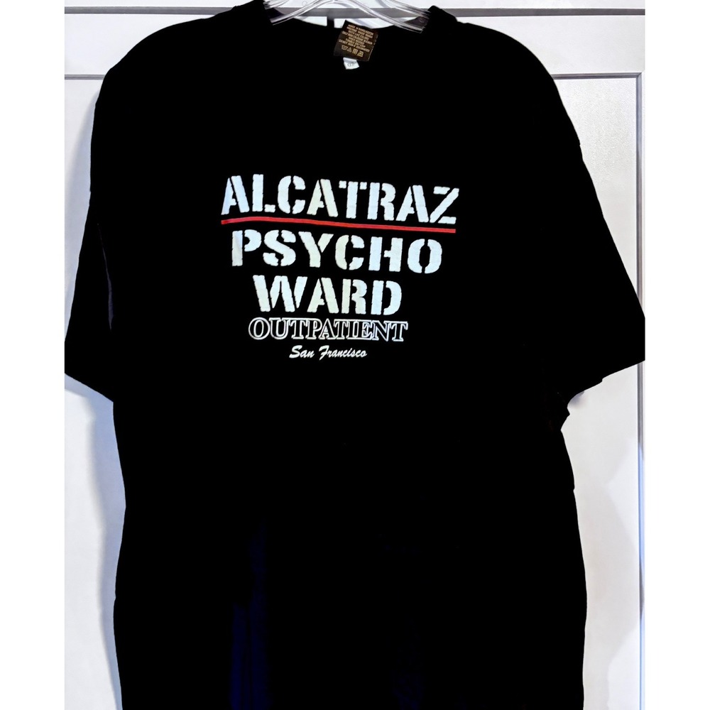 Vintage Y2K Alcatraz Psycho Ward Outpatient T Shirt 2XL San Francisco